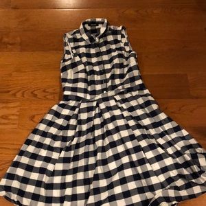 Nine West Blue Gingham Dress
